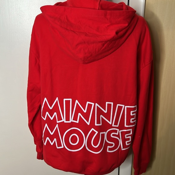 Disney 100 Retro Reimagined Fiery Red Minnie Mouse Hoodie Size Oversized M - Picture 6 of 7